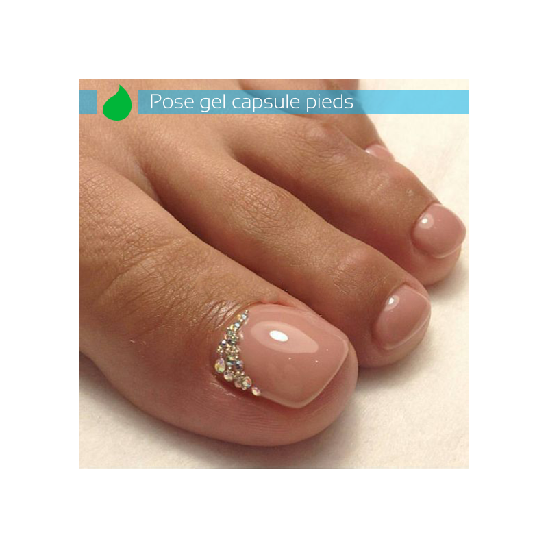 pose gel capsules pieds